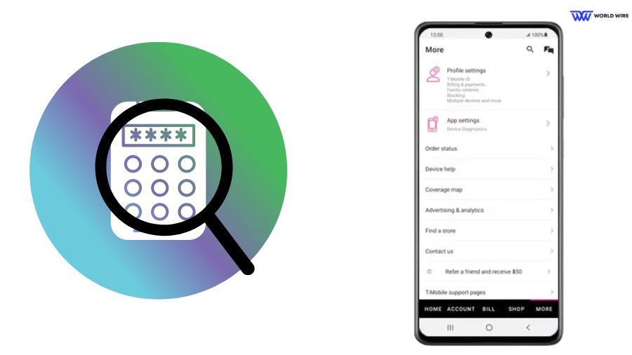 how to find account pin on t mobile app