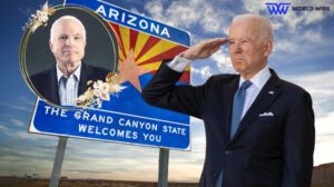 Joe Biden lands in Phoenix, will honor John McCain in Tempe