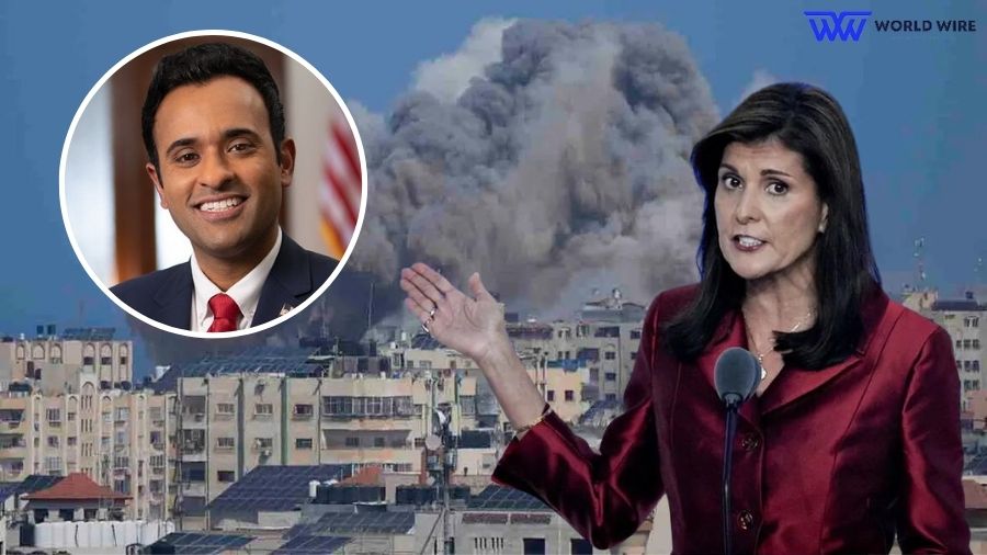 Nikki Haley and Vivek Ramaswamy over Israel Hamas War
