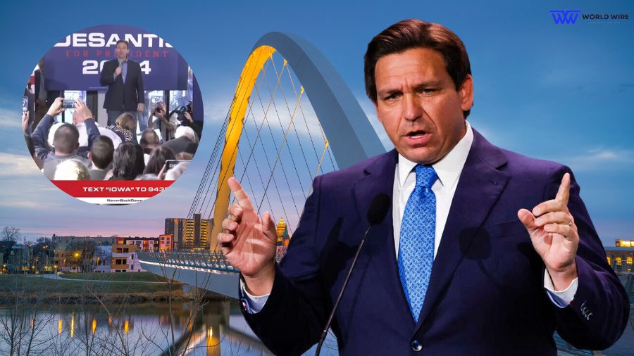Ron DeSantis makes campaign stop & speaks with Eastern Iowa voters