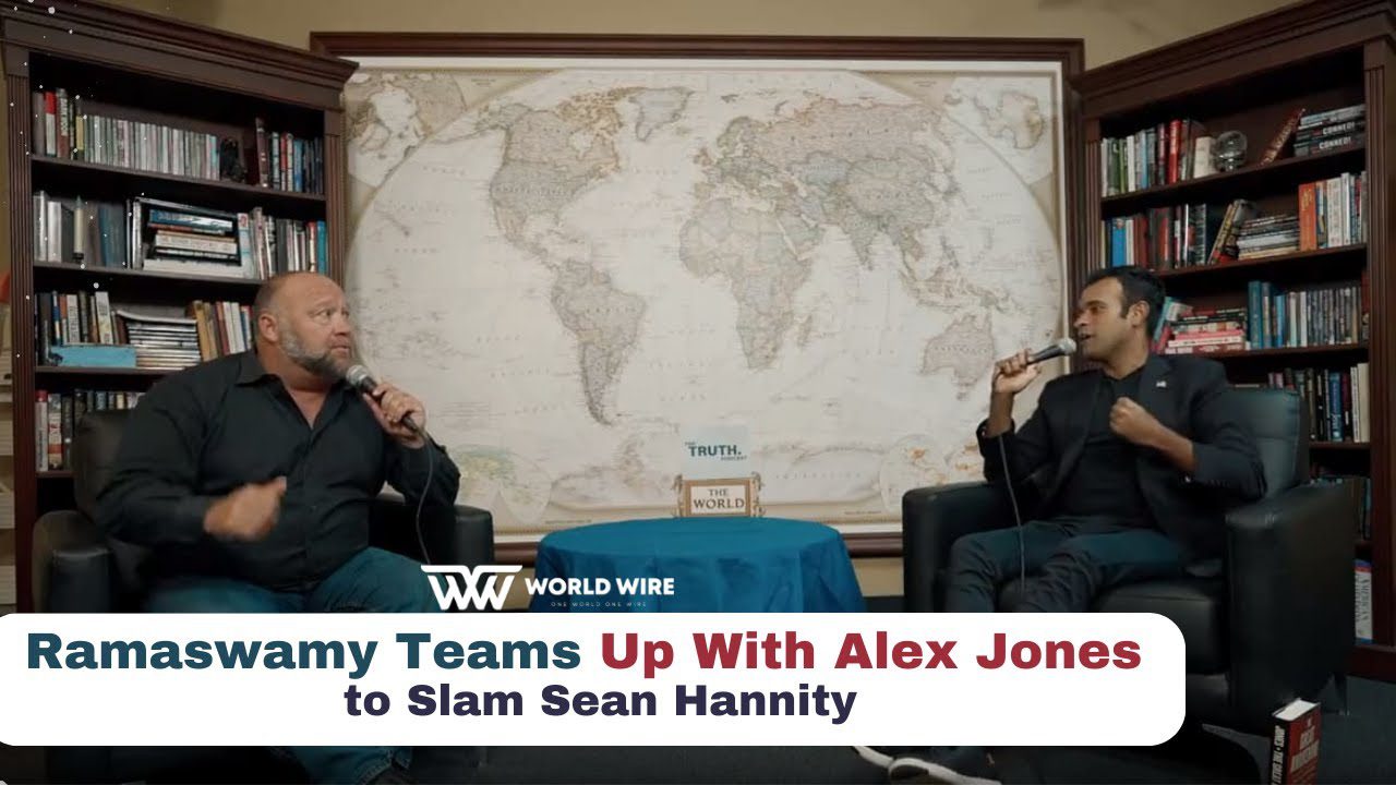 Ramaswamy teams up with Alex Jones to criticize Sean Hannity