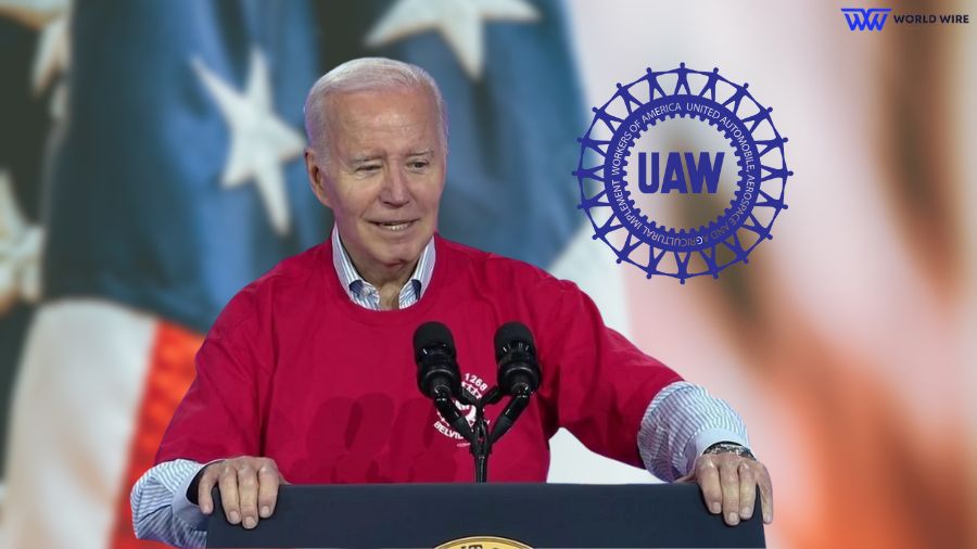 President Biden talks to UAW 1268 workers