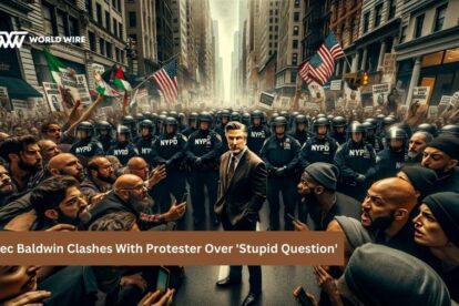 Alec Baldwin Clashes With Protester Over 'Stupid Question'