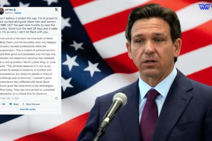 Ron Desantis’ Campaign as His Chief Strategist Resigns Abruptly