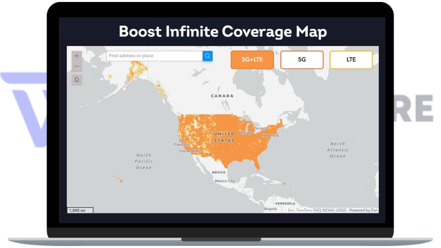 Boost Infinite Coverage Map - 4G And 5G