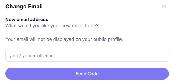 Enter New Email