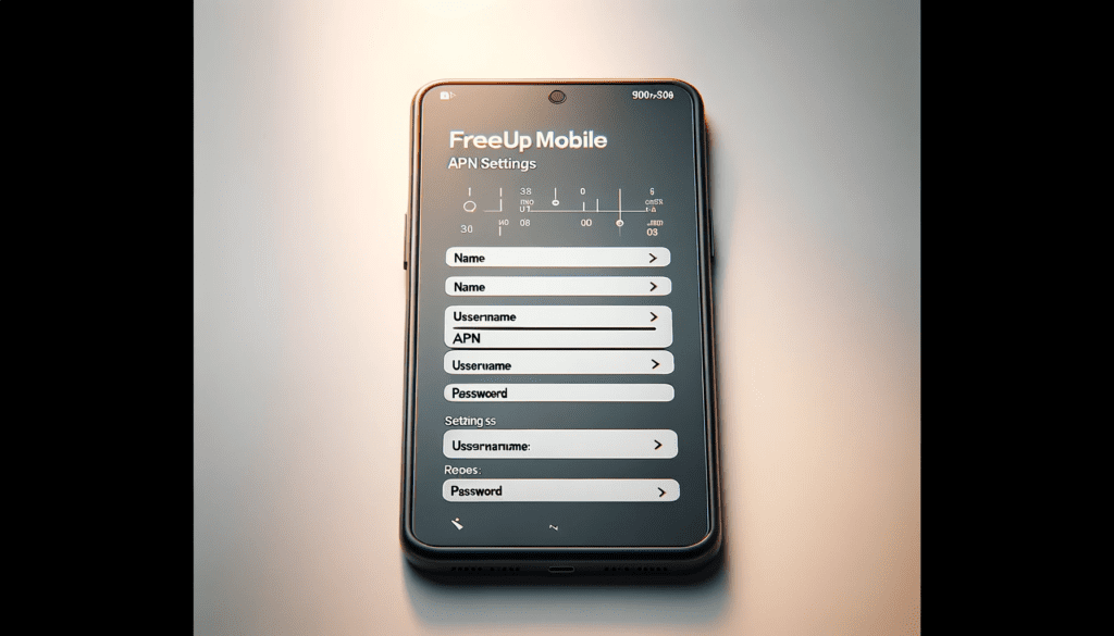 FreeUP Mobile APN Settings