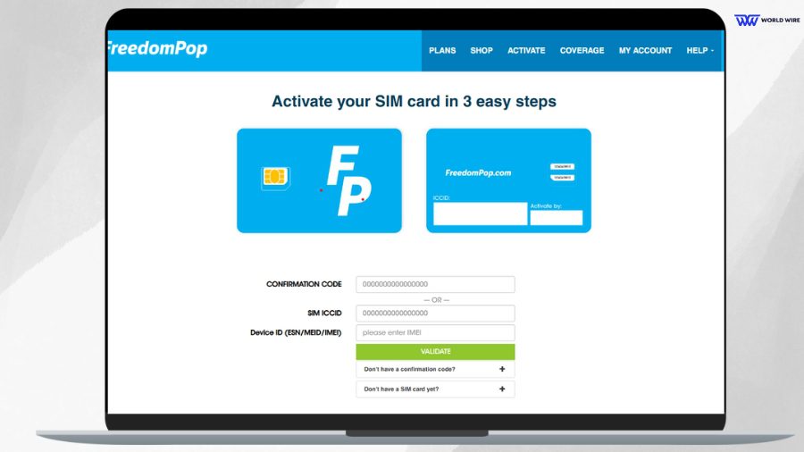 FreedomPop LTE SIM Card Setup and Activation