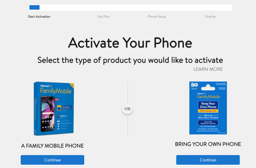 Activate Walmart Family Mobile Phone and SIM Card