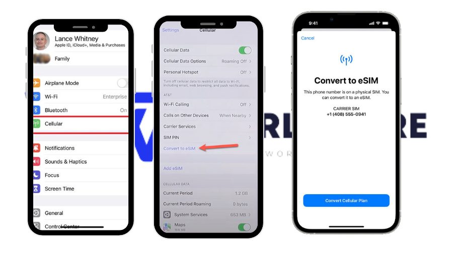 Convert iPhone eSIM
