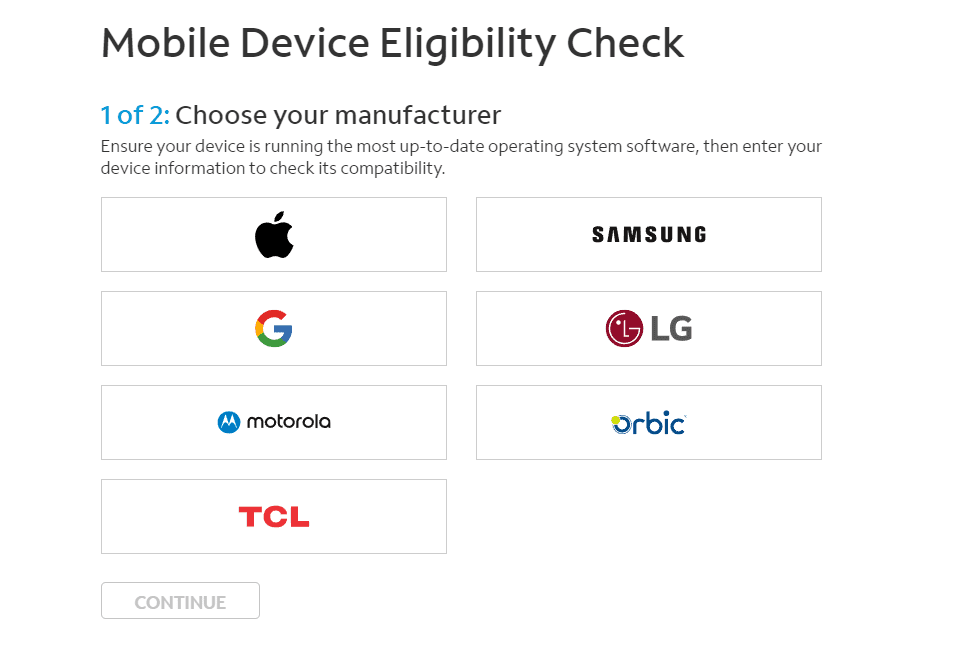 Verify device compatibility