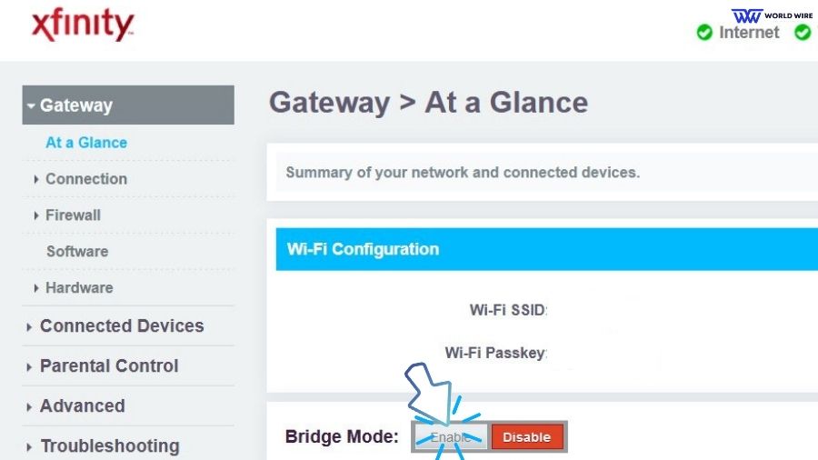 Enable Bridge Mode