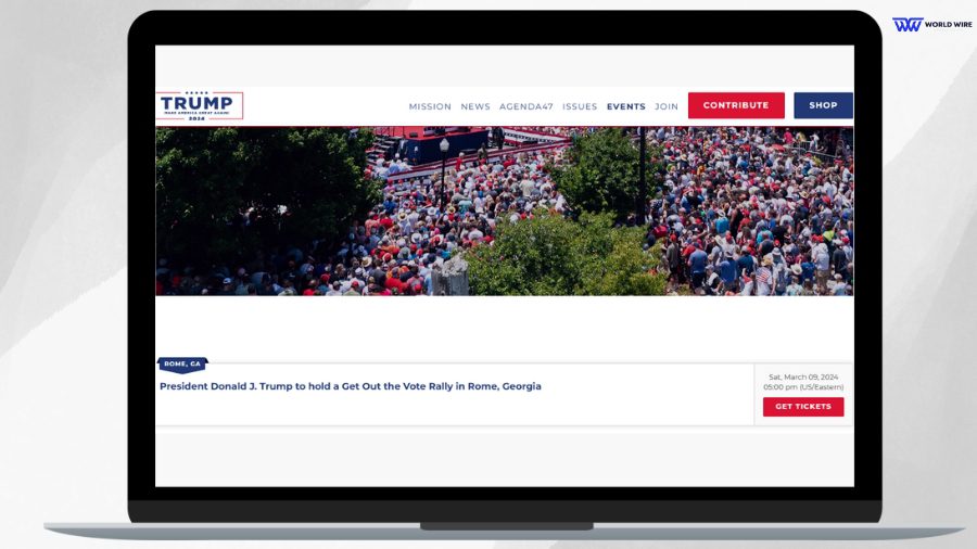 How To Book Ticket for Donald Trump Rome, Georgia Rally