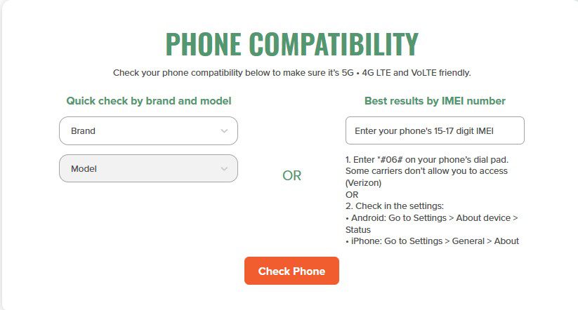Mint Phone Compatibility