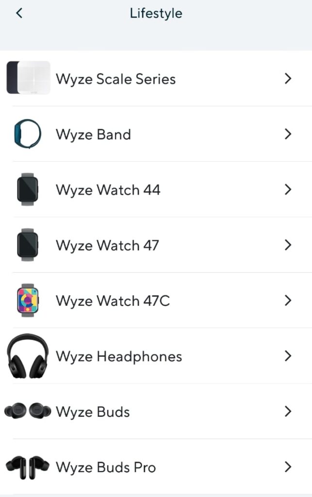 Select Wyze Scale