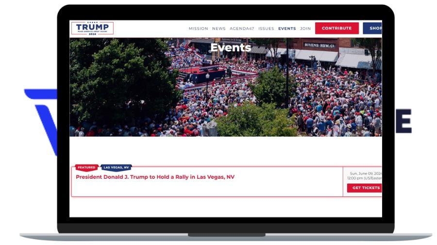 Steps To Book Ticket For Trump Las Vegas, NV Rally
